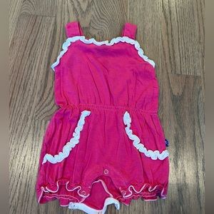 Kickee Pants Pink Romper 3-6 month